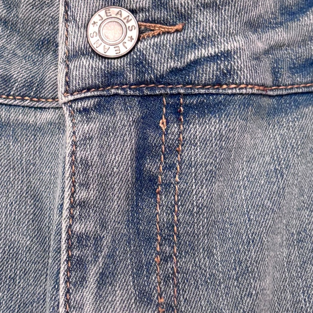 Ripped Denim Delicate Pearl Rhinestones Fringe Tassel High Waist Jean Shorts - Picture 5 of 9